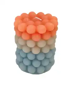 Kerze Bubble, bunt