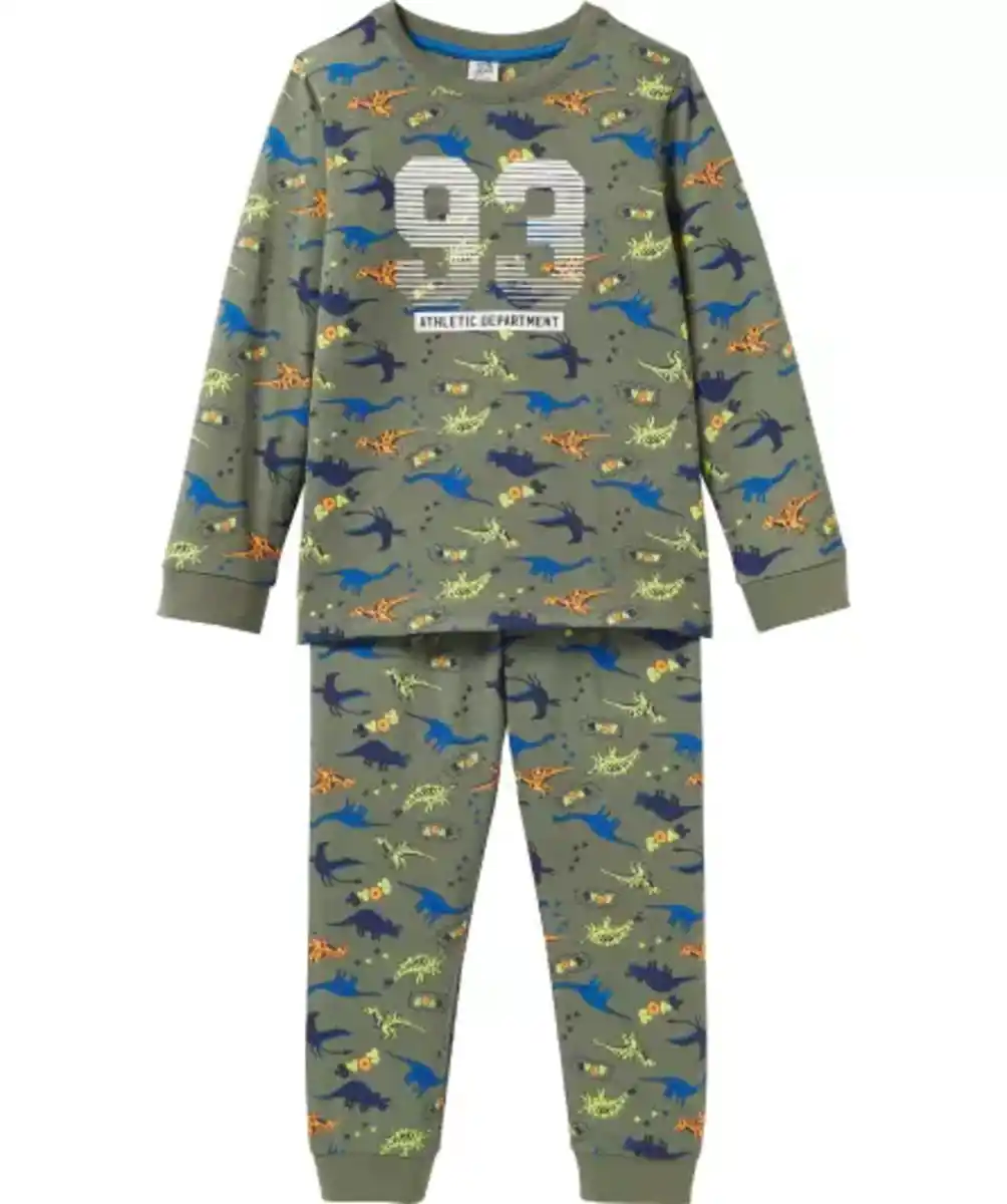 Bild 1 von Pyjama mit Allover-Print, dunkelgrün