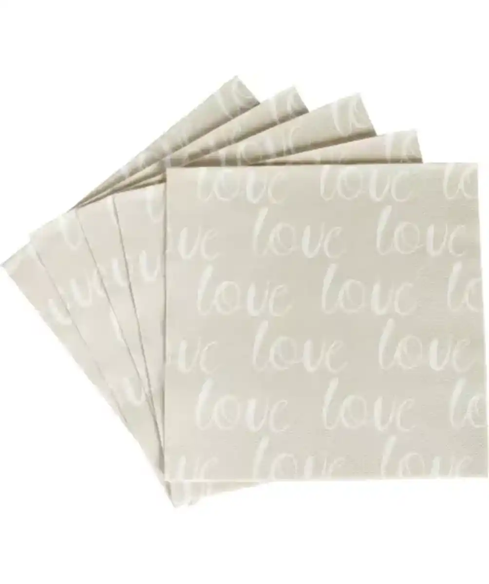 Bild 1 von Servietten mit Schriftzug, bunt