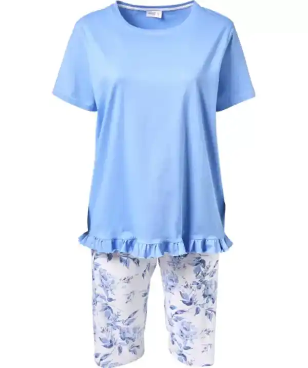 Bild 1 von Pyjama Blumen, blau