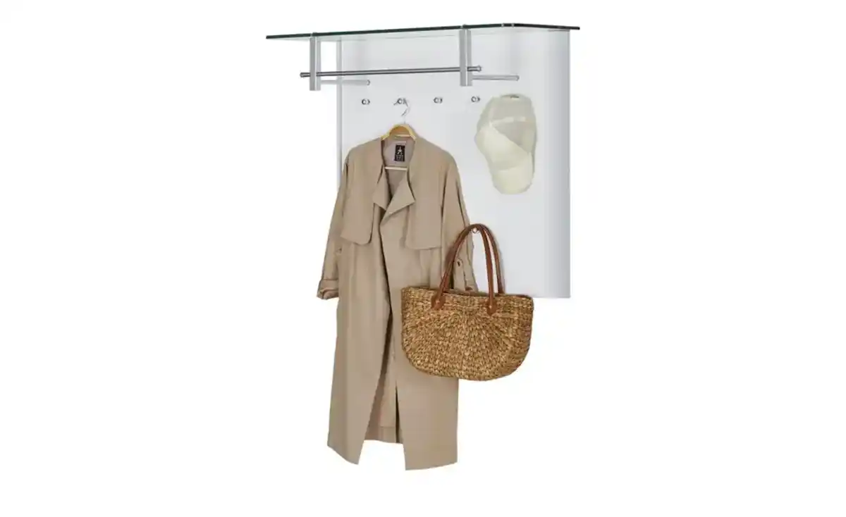 Bild 2 von Garderobenpaneel   ¦ weiß ¦ MDF-Platte ¦ Maße (cm): B: 96 H: 78 T: 33.0 Garderoben & Kleiderstangen > Wandgarderoben - Möbel Kraft