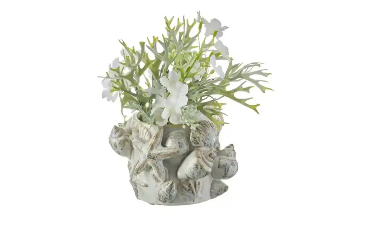 Bild 3 von HOME STORY Vase 3D Muschel   ¦ creme ¦ Steinzeug ¦ Maße (cm): H: 12  Ø: 18.5 Dekoration > Vasen - Möbel Kraft