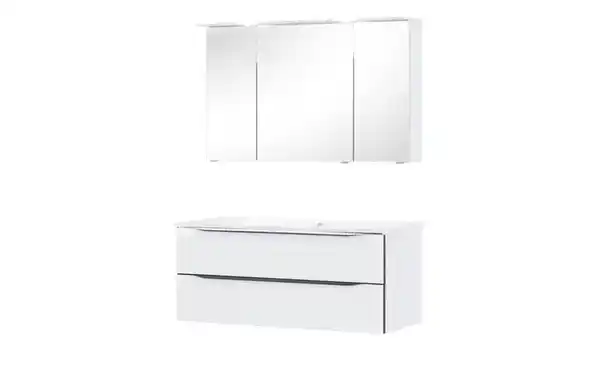 Bild 3 von calmo Badkombination  Bajo ¦ weiß ¦ Maße (cm): B: 117 Schränke > Badschränke > Komplett-Badkombinationen - Möbel Kraft