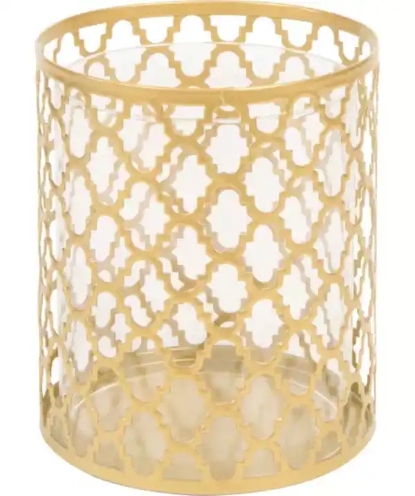Bild 1 von Teelichthalter mit Glaseinsatz, gold