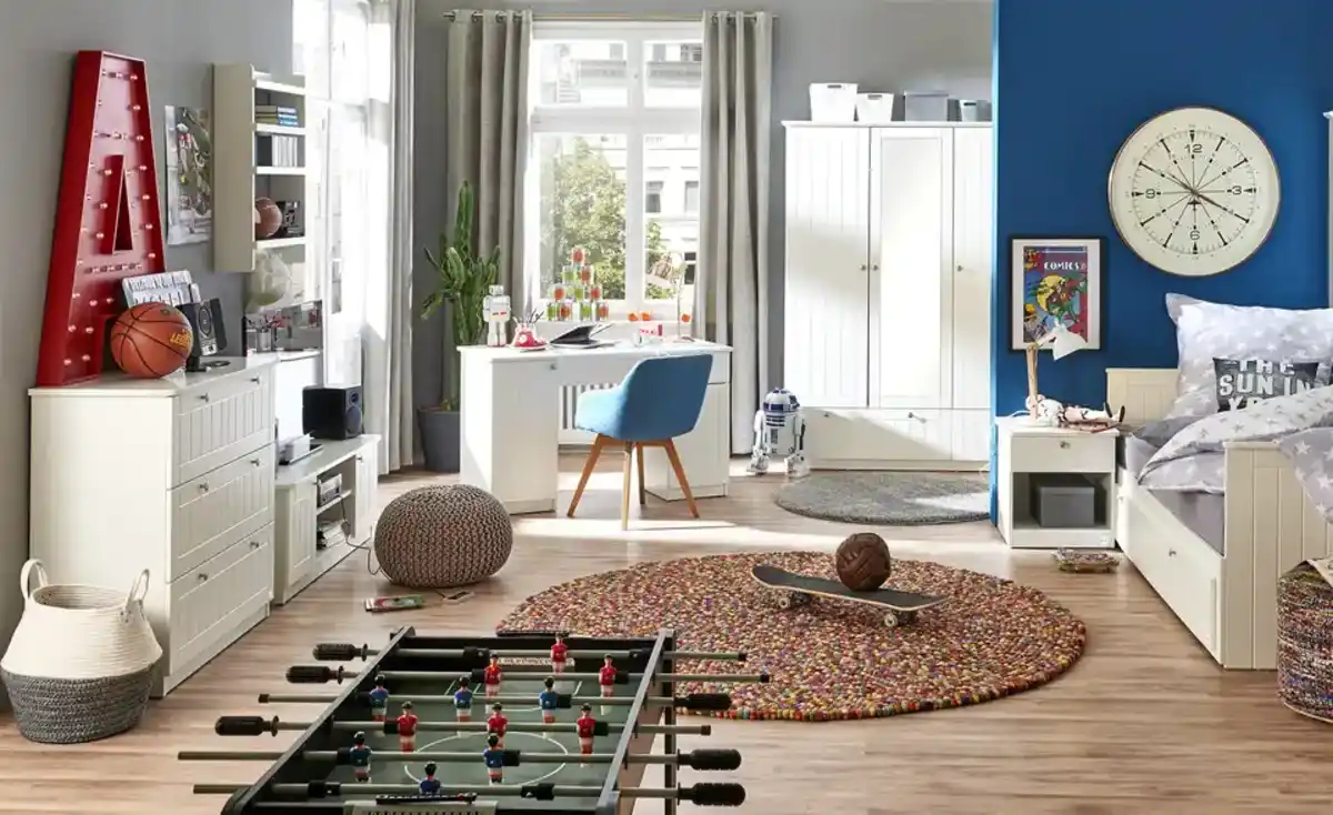 Bild 3 von Mia & Mo Schreibtisch  Suna ¦ weiß ¦ Maße (cm): B: 125 H: 74 T: 60.0 Tische > Bürotische - Möbel Kraft