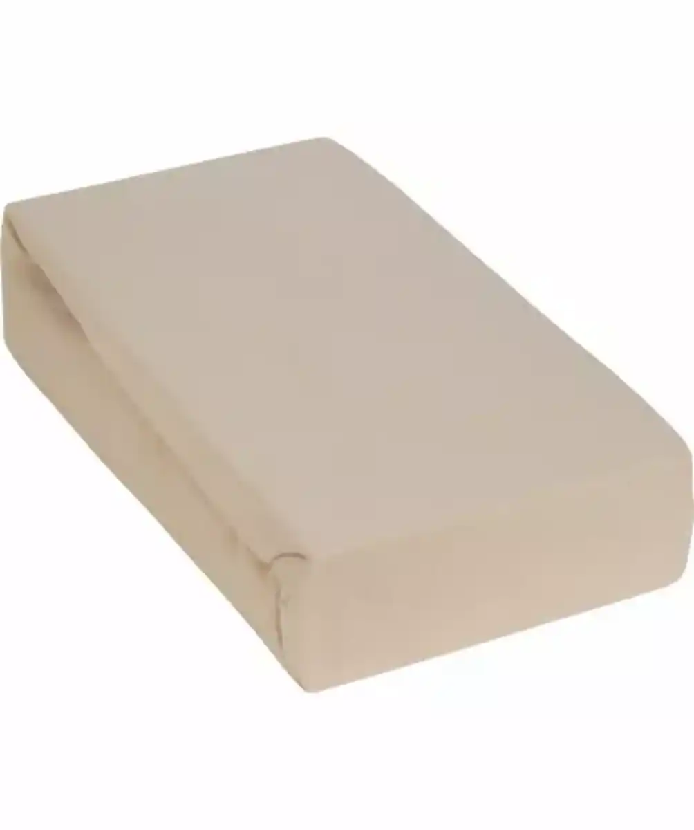 Bild 1 von Baumwoll-Spannbettlaken, Beige