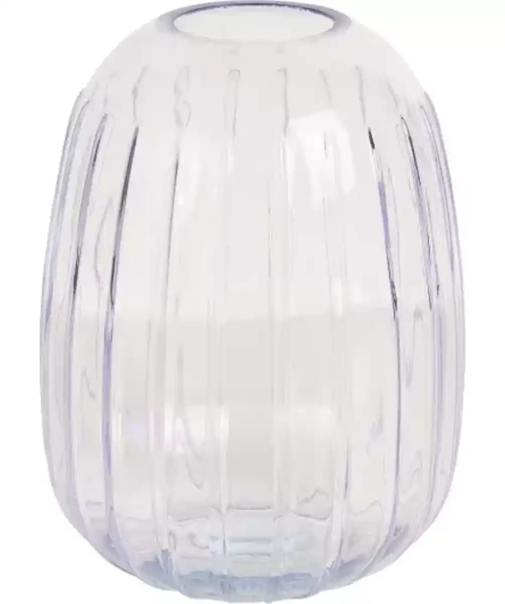 Bild 1 von Glasvase mit Riffeln, lila