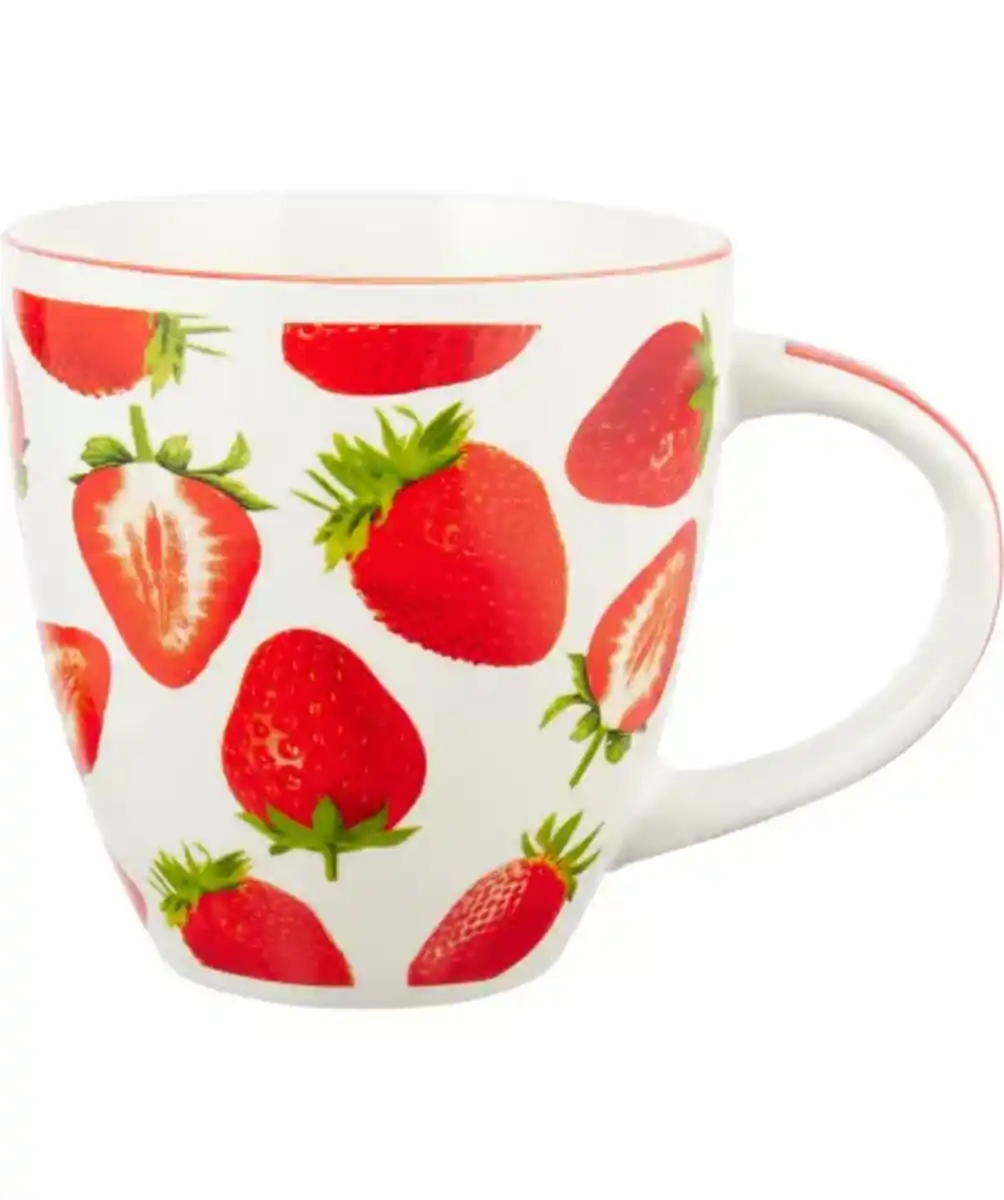 Bild 1 von Porzellantasse Erdbeeren, rot