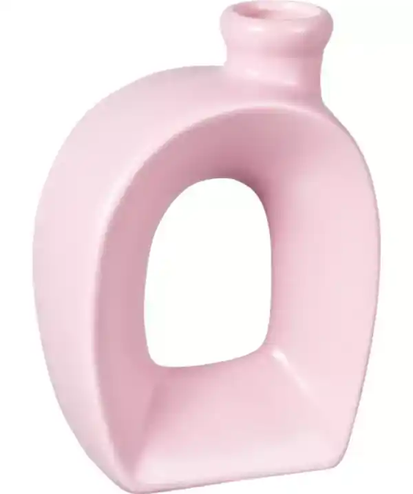Bild 1 von Keramikvase mit Loch, rosa