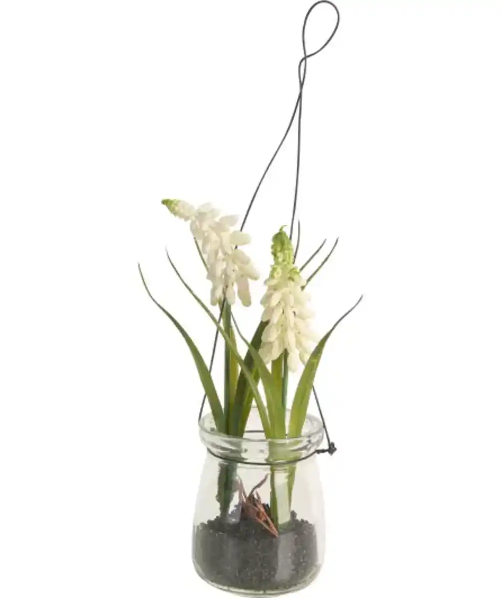 Bild 1 von Kunstblume im Glas Frühling, weiß