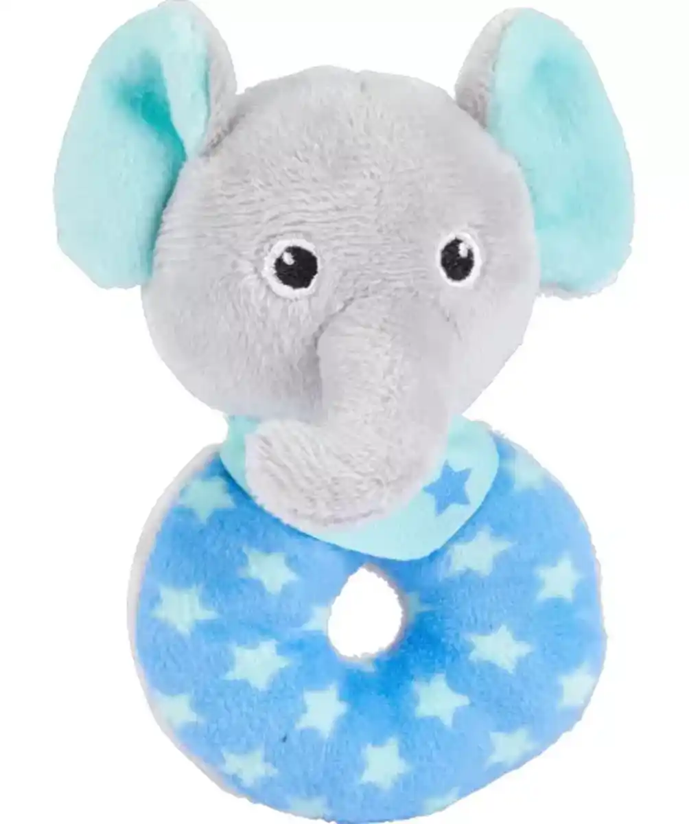 Bild 1 von Plüschring mit Rassel, blau