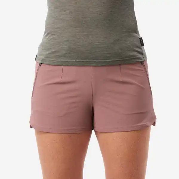Bild 1 von FORCLAZ Trekkingshorts Damen - Travel 900 rosa