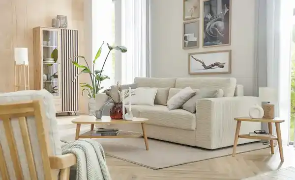 Bild 3 von Big Sofa mit Schlaffunktion  Branna ¦ beige ¦ Maße (cm): B: 250 H: 101 T: 105.0 Polstermöbel > Sofas > 2-Sitzer - Möbel Kraft