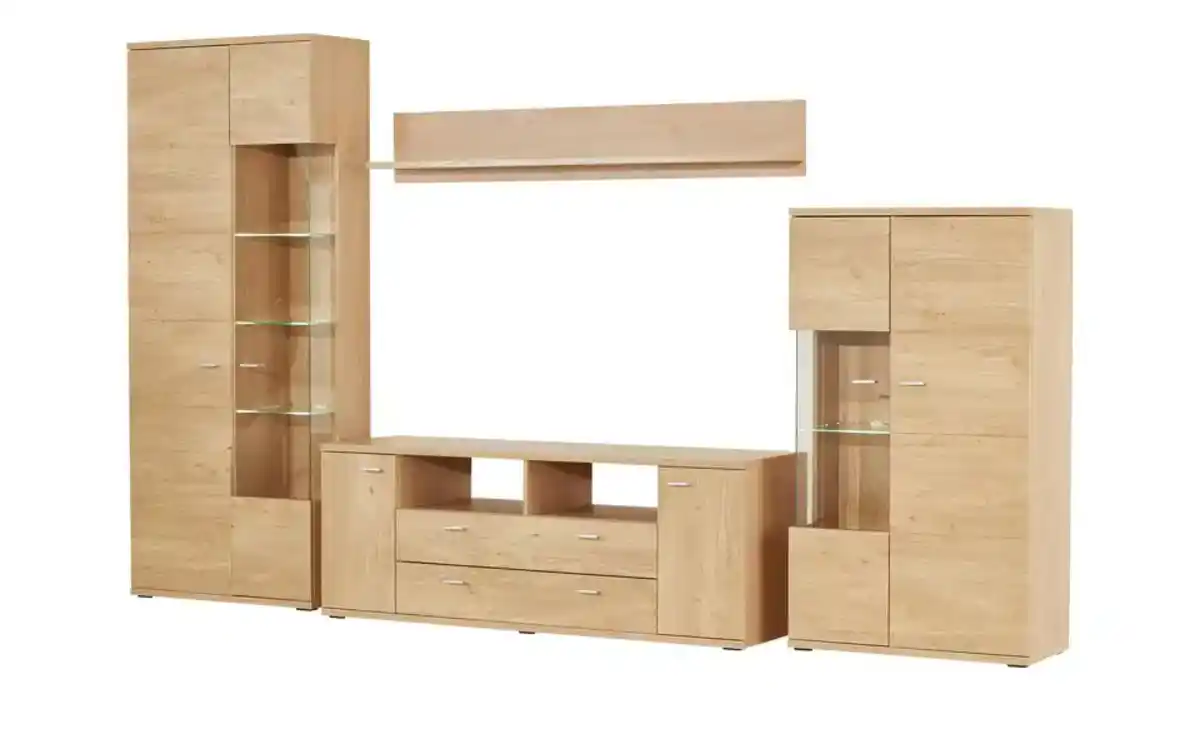 Bild 2 von Primo Wohnwand   Oregon ¦ holzfarben ¦ Maße (cm): B: 320 H: 200 T: 48.0 Wohnwände - Möbel Kraft