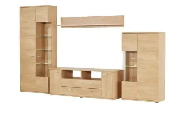 Bild 2 von Primo Wohnwand   Oregon ¦ holzfarben ¦ Maße (cm): B: 320 H: 200 T: 48.0 Wohnwände - Möbel Kraft