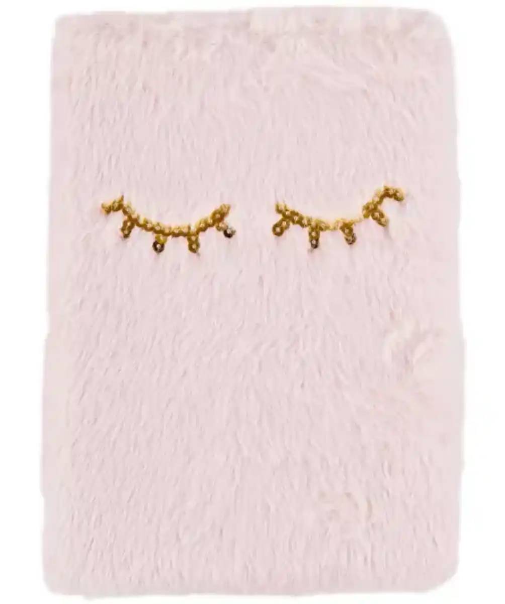 Bild 1 von Notizbuch mit flauschigem Einband, hellrosa