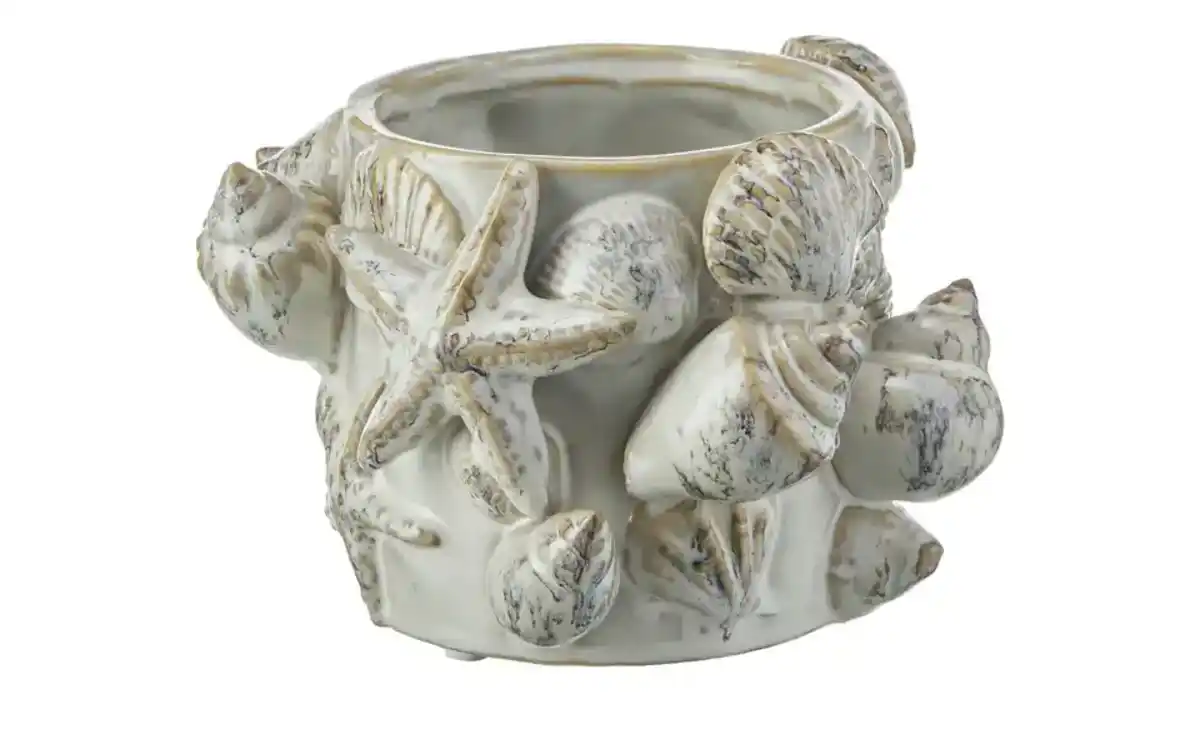 Bild 1 von HOME STORY Vase 3D Muschel   ¦ creme ¦ Steinzeug ¦ Maße (cm): H: 12  Ø: 18.5 Dekoration > Vasen - Möbel Kraft