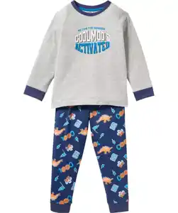Pyjama mit Dinos, dunkelblau