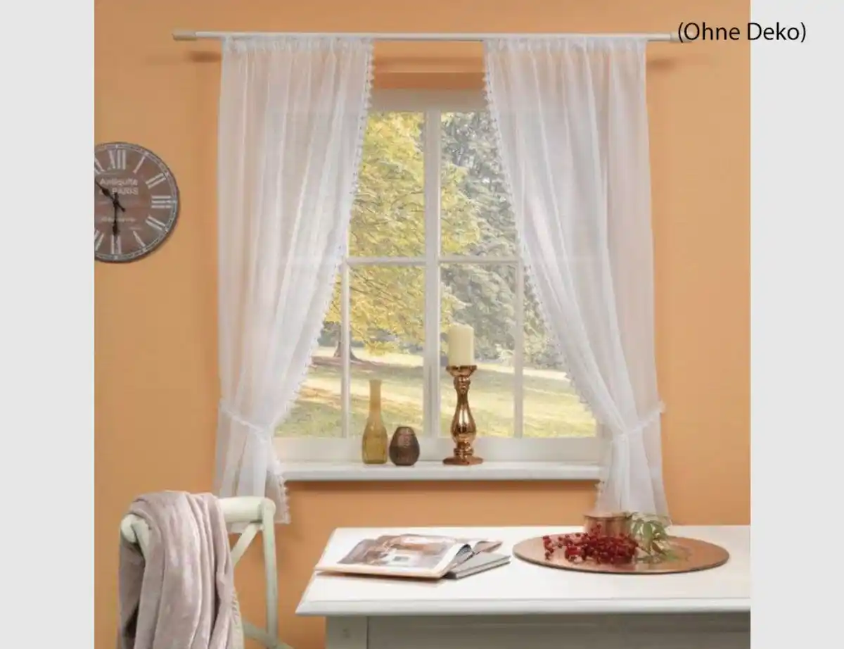 Bild 1 von Raffgarnitur 2er Set Macramé weiß