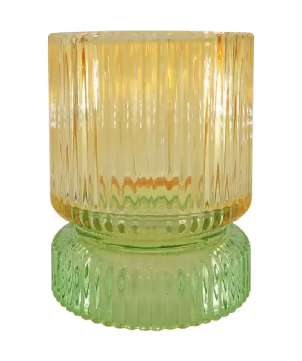 Bild 1 von Teelichthalter Farbverlauf, gelb