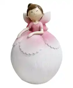 Deko-Fee Frühling, rosa/weiß