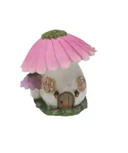 Deko-Wichtelhaus Frühling, rosa
