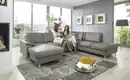 Bild 1 von Kollektion Kraft Wohnlandschaft mit Sitz- und Rückenbezug aus Leder Kathi ¦ grau ¦ Maße (cm): B: 309 H: 86 T: 235.0 Polstermöbel > Sofas > Ledersofas - Möbel Kraft