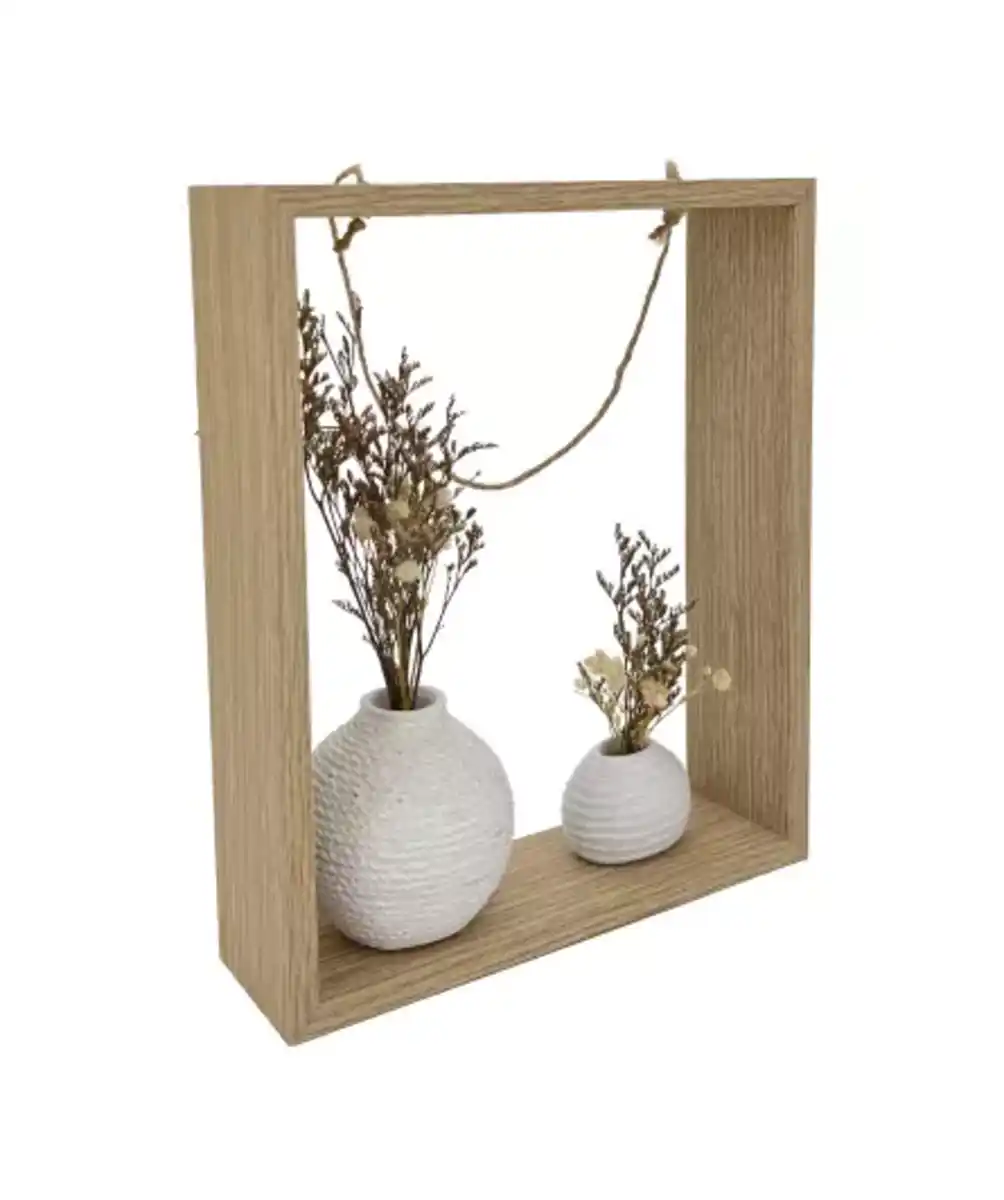 Bild 1 von Rahmen mit zwei Vasen, naturfarben