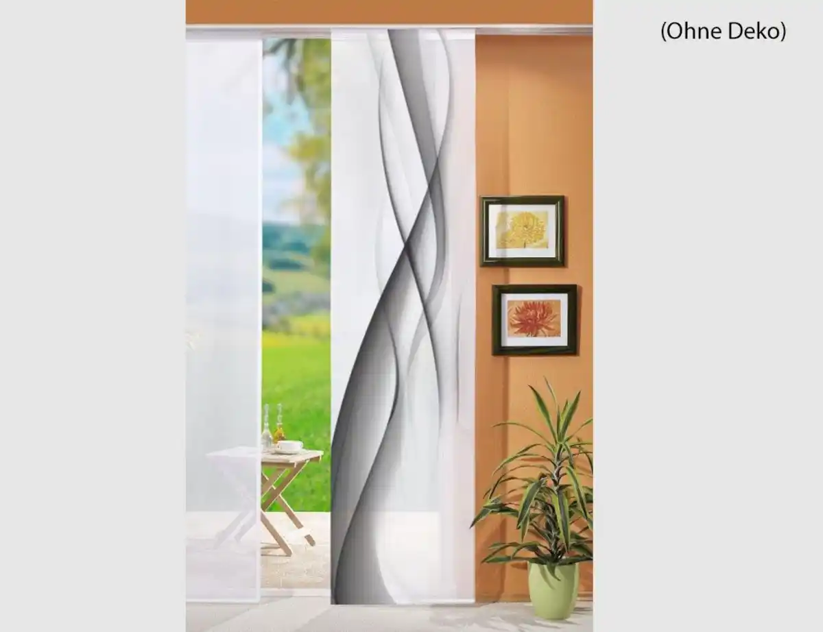 Bild 1 von Schiebevorhang Paisley grau