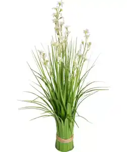 Kunstgras Frühling, weiß