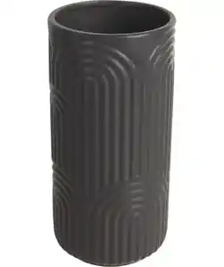 Keramikvase, schwarz