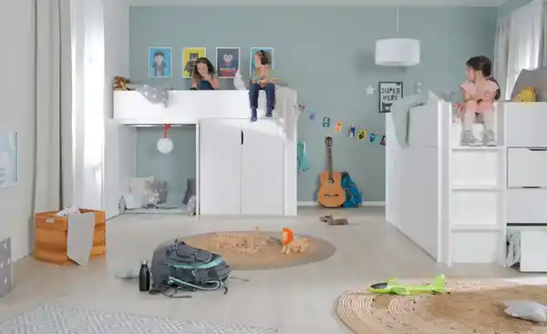 Bild 3 von Mia & Mo Hochbett mit Stauraum  Tarah ¦ weiß ¦ Maße (cm): B: 217 H: 150,6 T: 96.0 Betten > Bettgestelle - Möbel Kraft