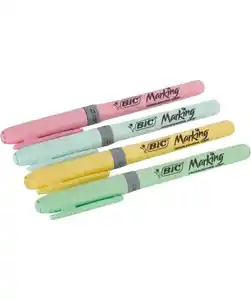 BIC Highlighter Grip Pastel Textmarker, bunt