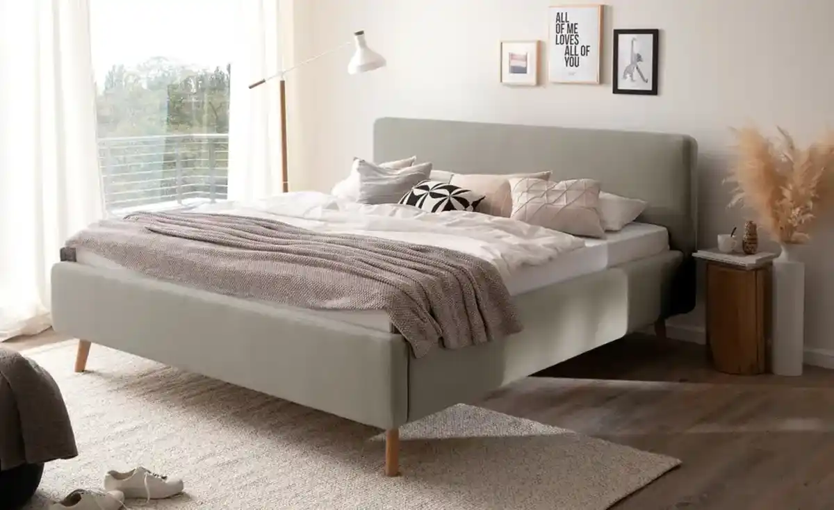 Bild 3 von Polsterbettgestell mit Bettkasten  ¦ beige ¦ Maße (cm): B: 181 H: 105 Betten > Doppelbetten - Möbel Kraft