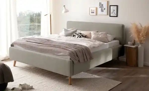 Bild 3 von Polsterbettgestell mit Bettkasten  ¦ beige ¦ Maße (cm): B: 181 H: 105 Betten > Doppelbetten - Möbel Kraft