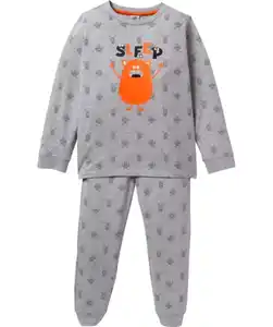Pyjama Monster, hellgrau melange