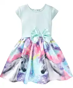 Kleid Einhörner, mintgrün