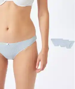 Slips mit Herzknopf, hellblau