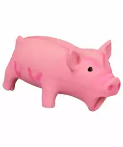 Hundespielzeug Schwein, neon pink