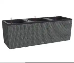 LECHUZA® Polyrattan-Kasten Trio Cottage, rechteckig