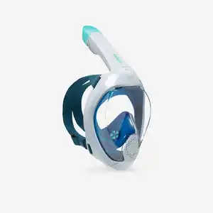 SUBEA Schnorchelmaske Easybreath+ Schnorcheln Damen/Herren Akustikventil blau