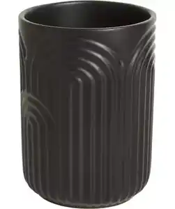 Keramikvase, schwarz