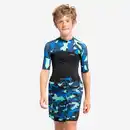 Bild 1 von OLAIAN UV-Shirt kurzarm Kinder 500 Camo schwarz/blau