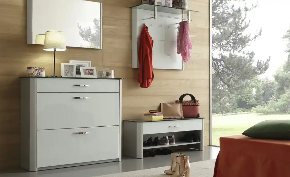 Bild 1 von Garderobenpaneel   ¦ weiß ¦ MDF-Platte ¦ Maße (cm): B: 96 H: 78 T: 33.0 Garderoben & Kleiderstangen > Wandgarderoben - Möbel Kraft