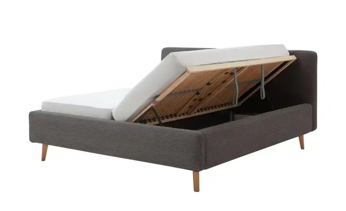 Bild 1 von Polsterbettgestell mit Bettkasten  ¦ grau ¦ Maße (cm): B: 181 H: 105 Betten > Doppelbetten - Möbel Kraft