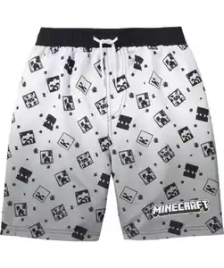 Minecraft Badeshorts, schwarz