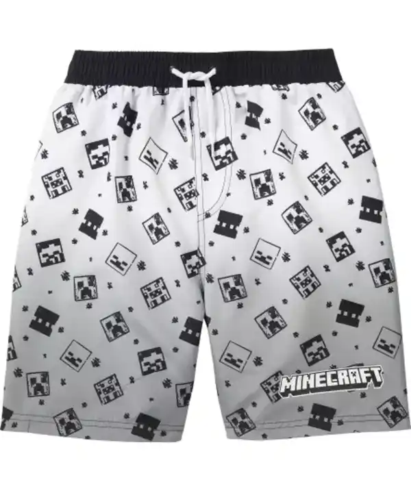 Bild 1 von Minecraft Badeshorts, schwarz