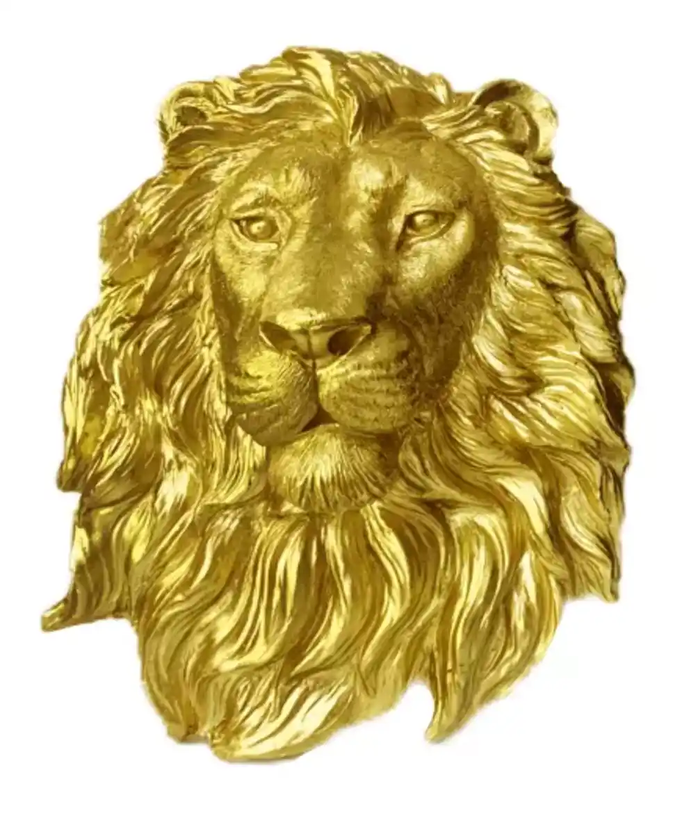 Bild 1 von Deko-Löwenkopf, gold