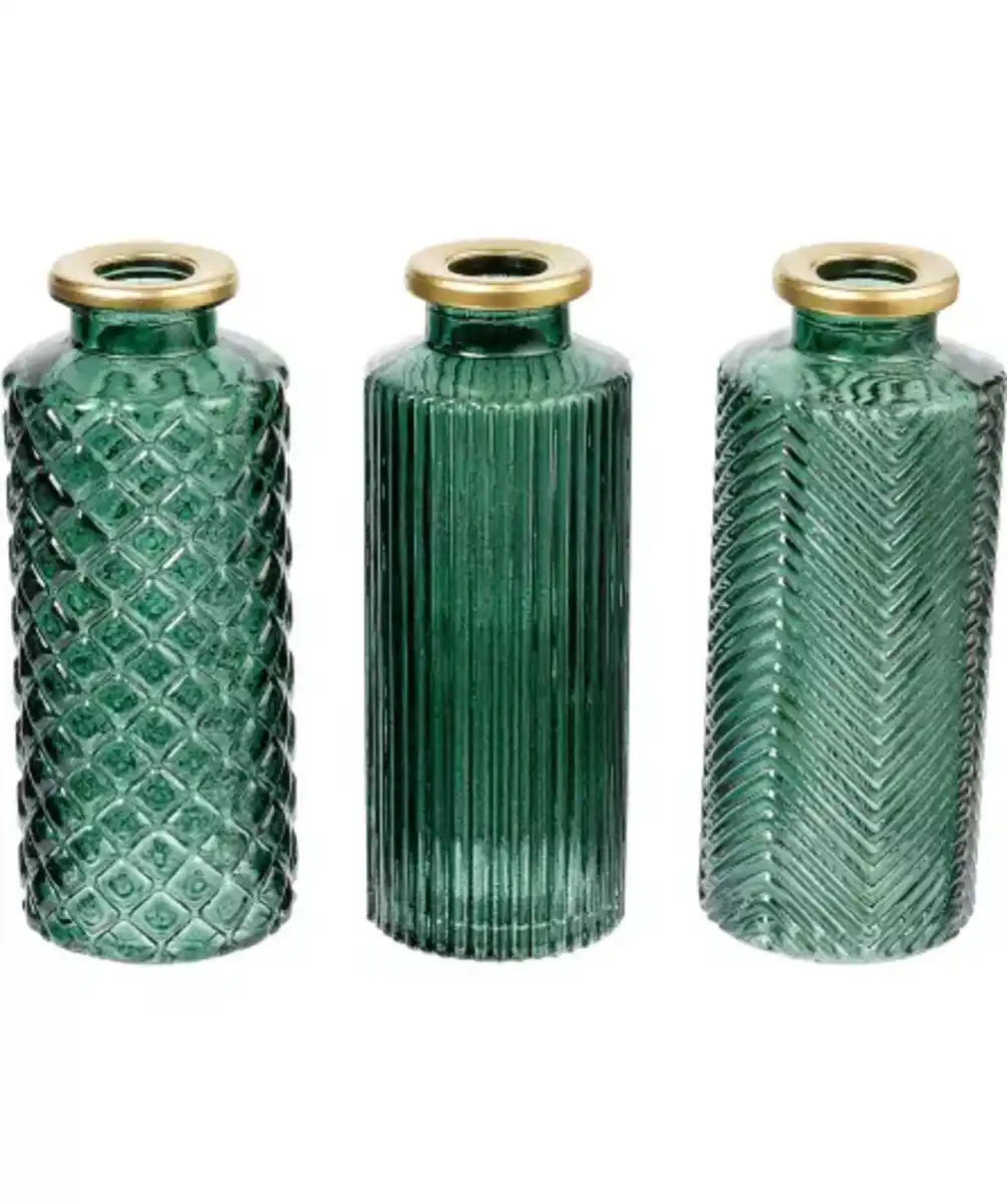 Bild 1 von Strukturierte Glasvasen, grün