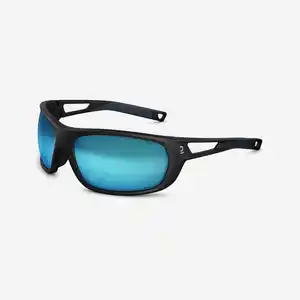QUECHUA Sonnenbrille MH580 Wandern polarisierend Kategorie 4 Erwachsene grau/orange